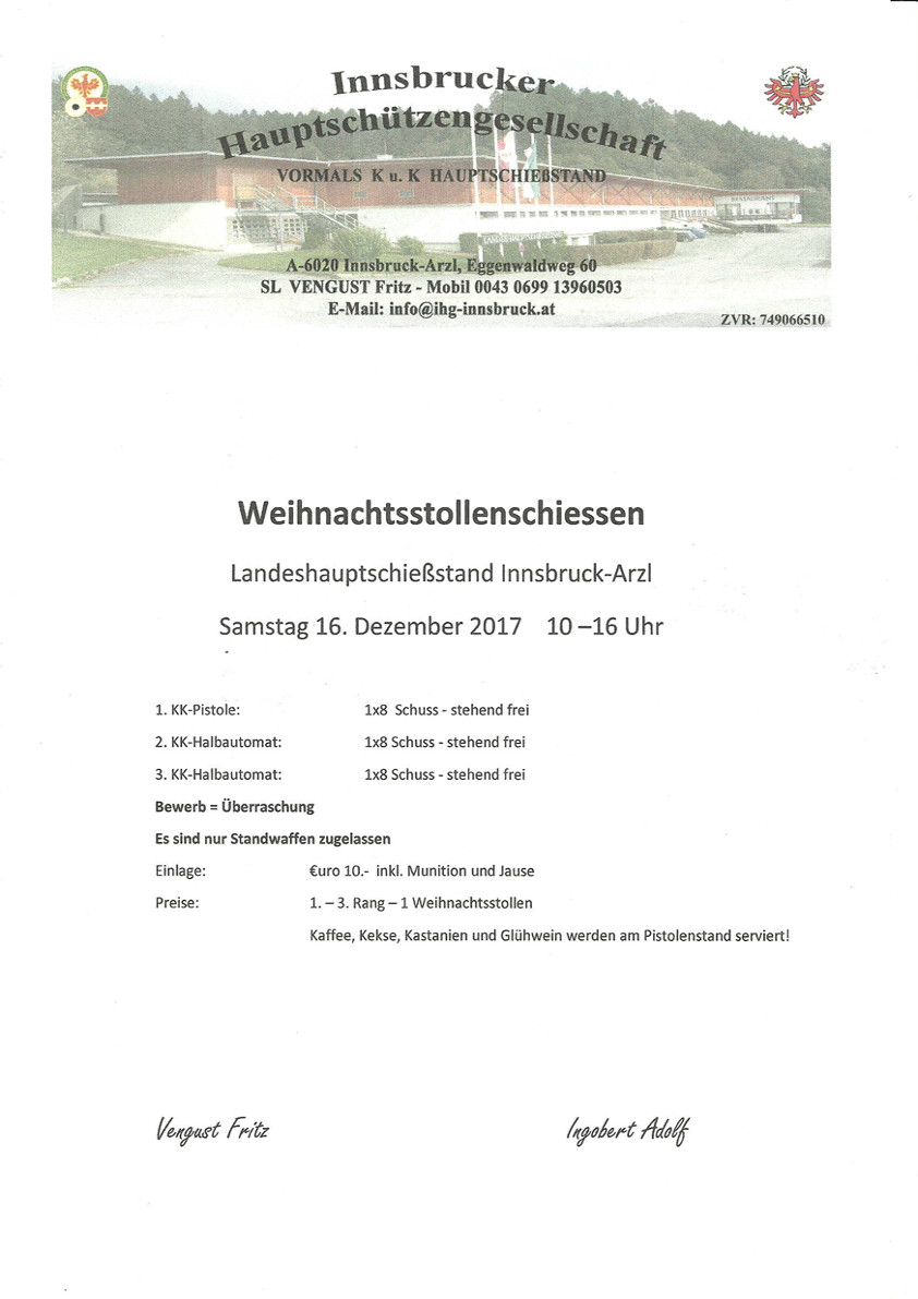 weihnachtsschiessen